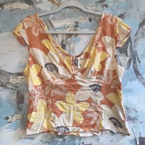 Free People Floral Shirt